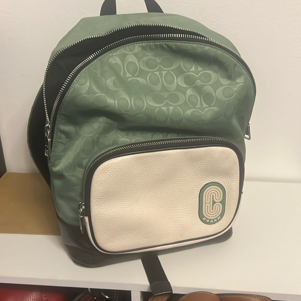 Coach Court Backpack In Colorblock Signature Nylon